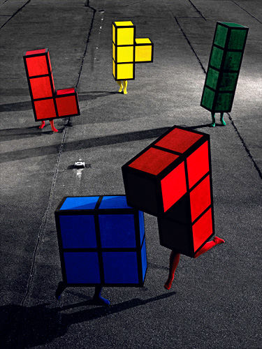 Illustration for article titled Photographs of video games acted out in the real world
